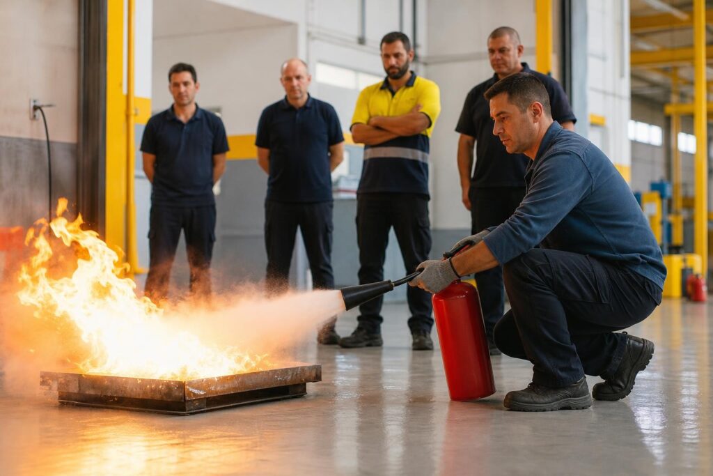 Curso Teórico Práctico de Emergencias y Prevención del Incendios de Hexpol Rubí_