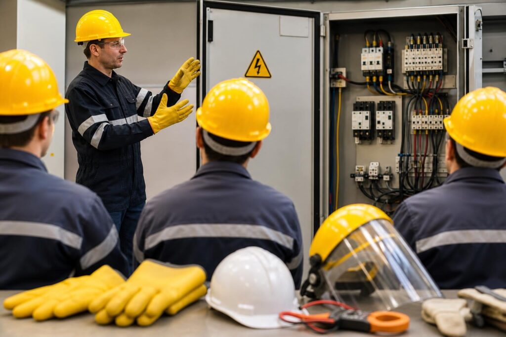 Charla Preventiva sobre Seguridad en Trabajos con Riesgos Eléctricos
