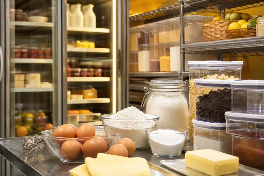 Almacenamiento y Conservación de Géneros en Pastelería
