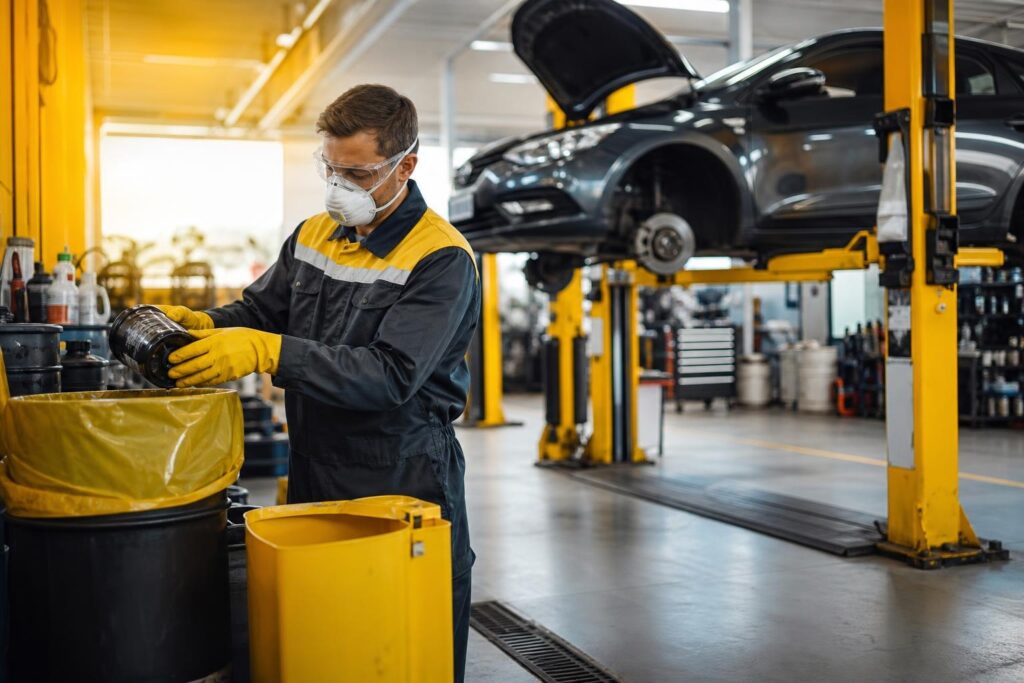 Prevención de Riesgos Laborales y Medioambientales en Mantenimiento de Vehículos