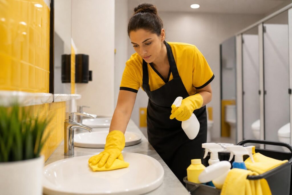 Técnicas de Limpieza y Desinfección de Aseos