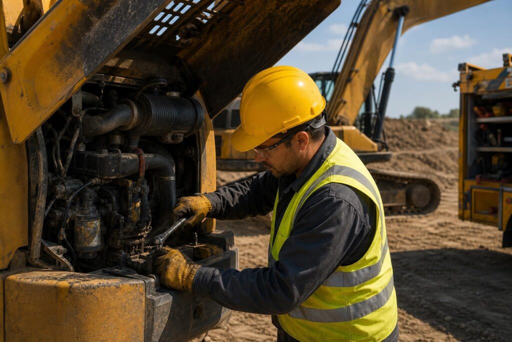 PRL para Trabajos de Mantenimiento de Maquinaria y Vehículos en Obras de Construcción ( 6 horas )