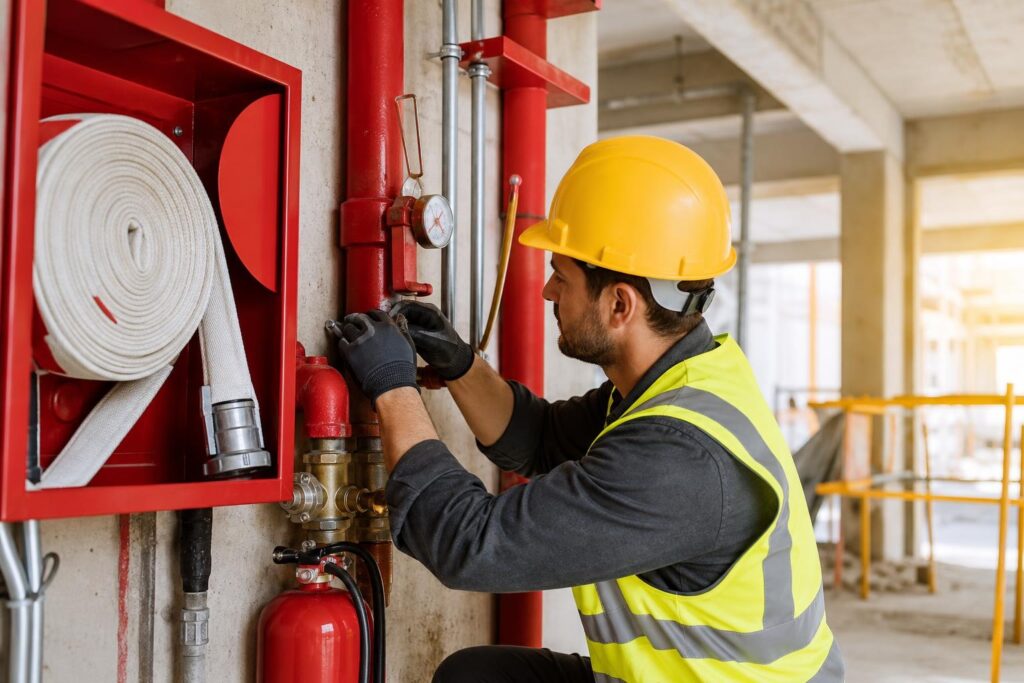 Formación de Reciclaje de PRL Trabajos de instalación de Equipos Contraincendios en obras de construcción