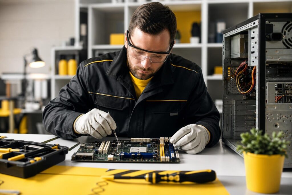 C.14 - PRL Nivel básico para Trabajos de Instalación, Mantenimiento y Reparación de Equipos Informáticos, Automatismos y su