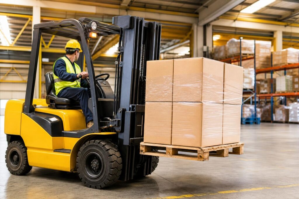 Formación de operador de carretillas de manutención hasta 10.000 kg conforme con la Norma UNE 58451:2016. Categoría II.