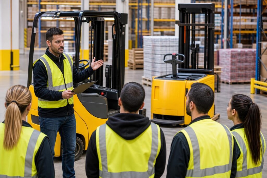 Capacitación para Trabajos con Carretillas Tipo Frontal y Retráctil y Recogepedidos (Teórico - Práctica)